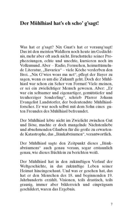 Produktbild: Die Prophezeiungen des M&uuml;hlhiasl
