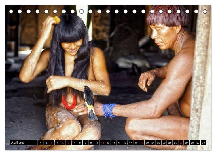 Produktbild: XINGU - Fluss der Menschenwesen (Tischkalender 2026 DIN A5 quer), CALVENDO Monatskalender