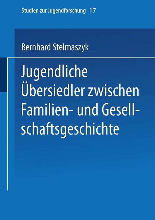 Produktbild: Jugendliche &Uuml;bersiedler