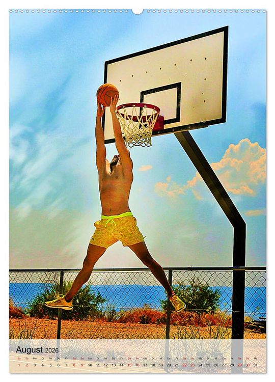 Produktbild: Basketball im Fokus (hochwertiger Premium Wandkalender 2026 DIN A2 hoch), Kunstdruck in Hochglanz