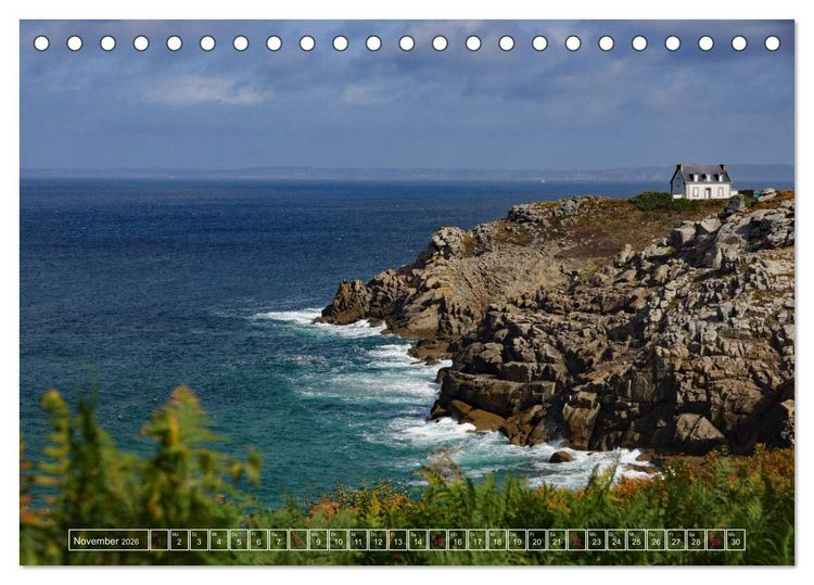 Produktbild: Anblicke und Ausblicke in der Bretagne (Tischkalender 2026 DIN A5 quer), CALVENDO Monatskalender
