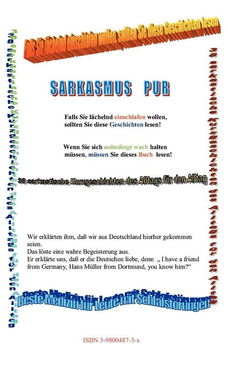 Produktbild: Sarkasmus pur