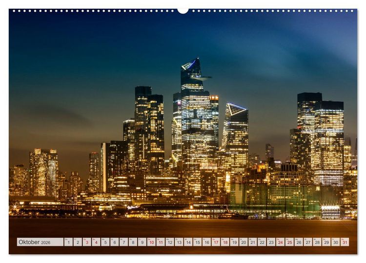 Produktbild: NEW YORK CITY Urbane Magie (Wandkalender 2026 DIN A2 quer), CALVENDO Monatskalender