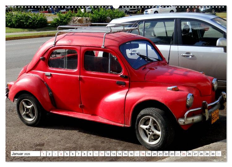 Produktbild: RENAULT 4CV - Frankreichs K&auml;fer auf Kuba (Wandkalender 2026 DIN A2 quer), CALVENDO Monatskalender