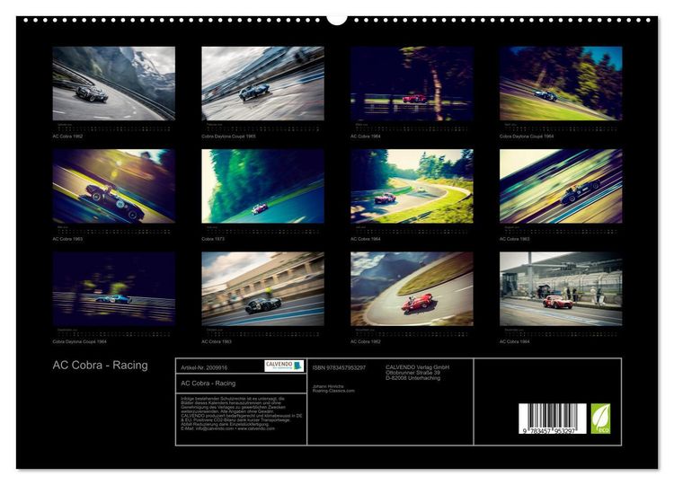 Produktbild: AC Cobra - Racing (hochwertiger Premium Wandkalender 2026 DIN A2 quer), Kunstdruck in Hochglanz