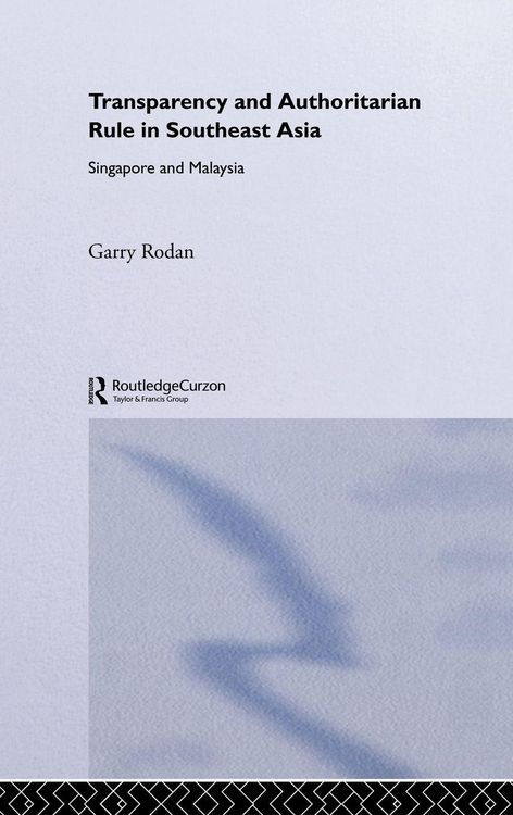 Produktbild: Transparency and Authoritarian Rule in Southeast Asia