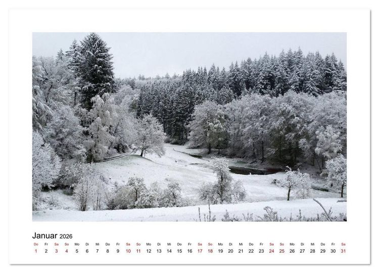 Produktbild: Zauberhafte Landschaften im Odenwald (Wandkalender 2026 DIN A4 quer), CALVENDO Monatskalender