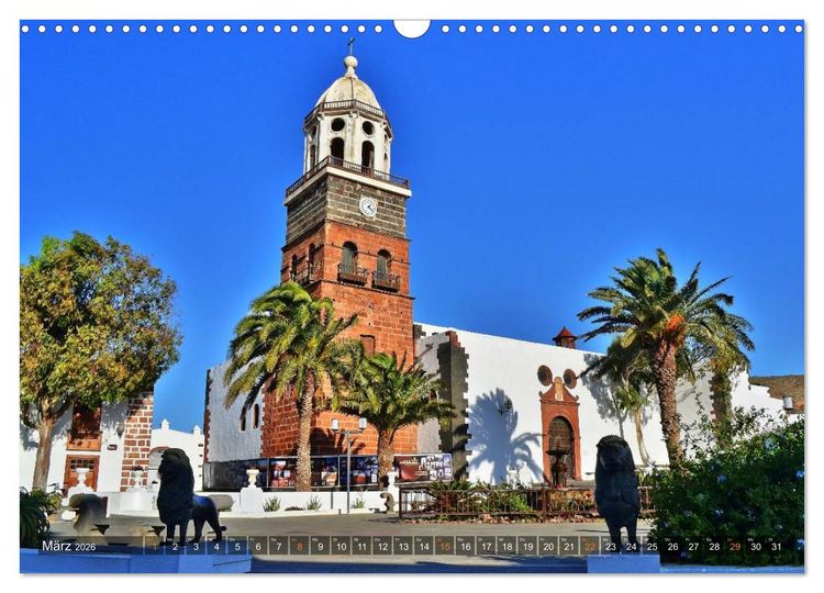 Produktbild: Lanzarote. Wunderwelt der Feuerberge (Wandkalender 2026 DIN A3 quer), CALVENDO Monatskalender
