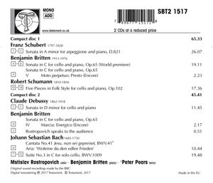 Produktbild: Recital M.Rostropowitsch