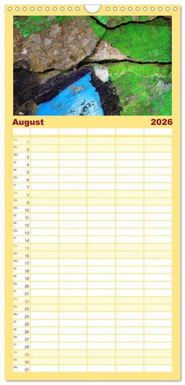 Produktbild: Familienplaner 2026 - MAUER(N)spalten mit 5 Spalten (Wandkalender, 21 x 45 cm) CALVENDO