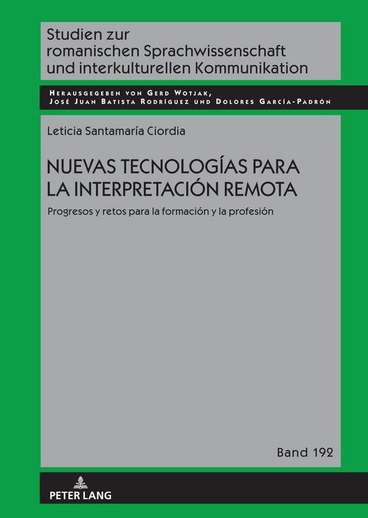 Produktbild: Nuevas tecnolog&iacute;as para la interpretaci&oacute;n remota.