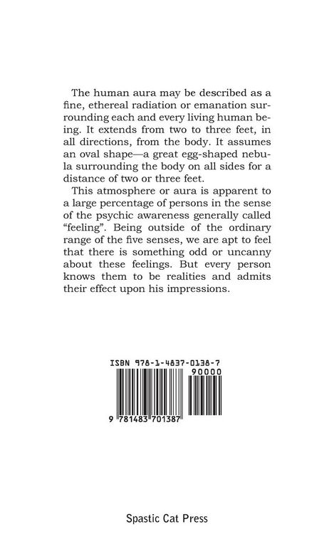 Produktbild: The Human Aura, Astral Colors and Thought Forms