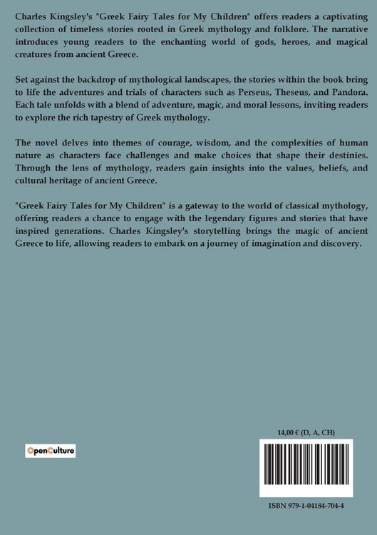 Produktbild: Greek Fairy Tales For My Children