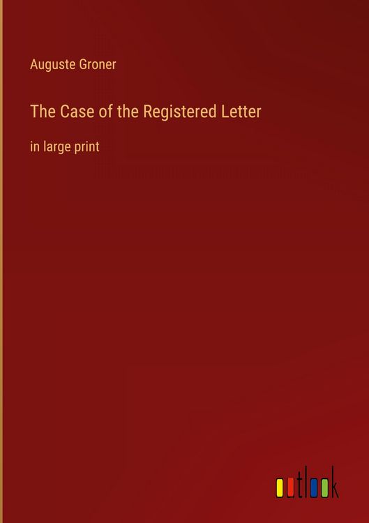 Produktbild: The Case of the Registered Letter