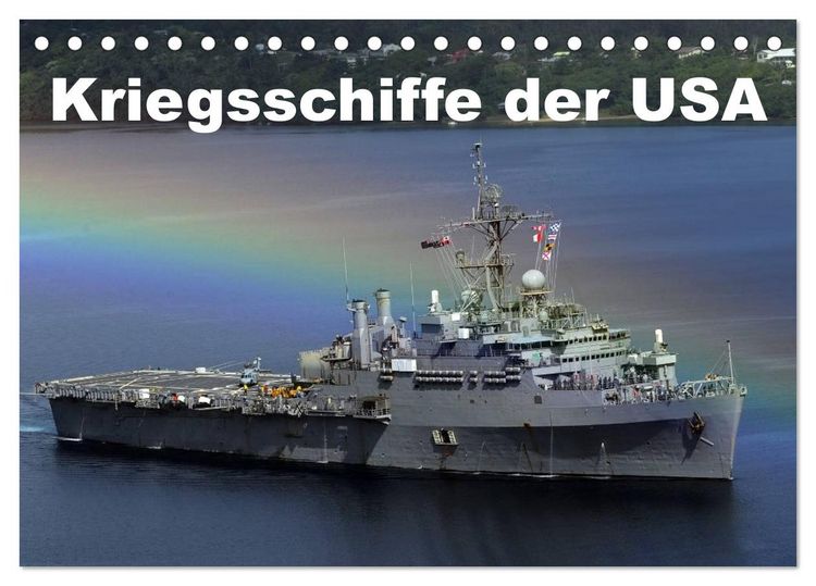 Produktbild: Kriegsschiffe der USA (Tischkalender 2026 DIN A5 quer), CALVENDO Monatskalender