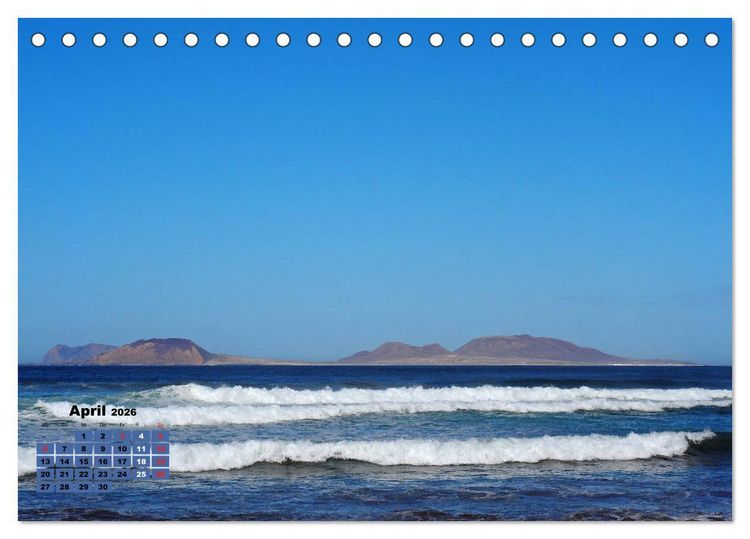 Produktbild: Lanzarote - Land der schwarzen Erde (Tischkalender 2026 DIN A5 quer), CALVENDO Monatskalender
