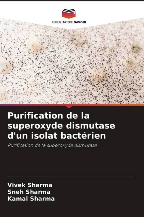 Produktbild: Purification de la superoxyde dismutase d'un isolat bact&eacute;rien