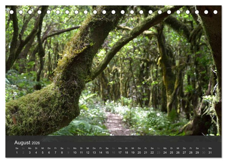 Produktbild: me gusta La Gomera (Tischkalender 2026 DIN A5 quer), CALVENDO Monatskalender