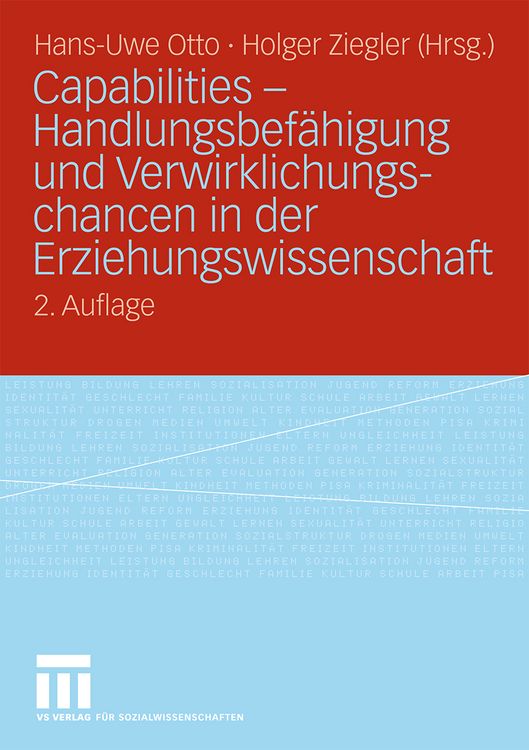 Produktbild: Capabilities - Handlungsbef&auml;higung und Verwirklichungschancen in der Erziehungswissenschaft