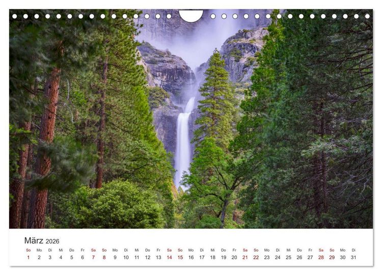 Produktbild: Yosemite - Nationalpark (Wandkalender 2026 DIN A4 quer), CALVENDO Monatskalender