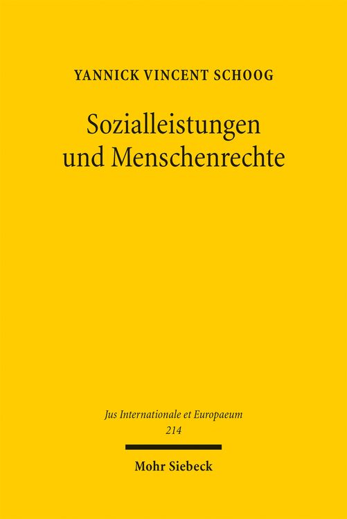 Produktbild: Sozialleistungen und Menschenrechte