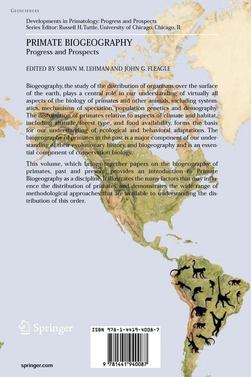 Produktbild: Primate Biogeography