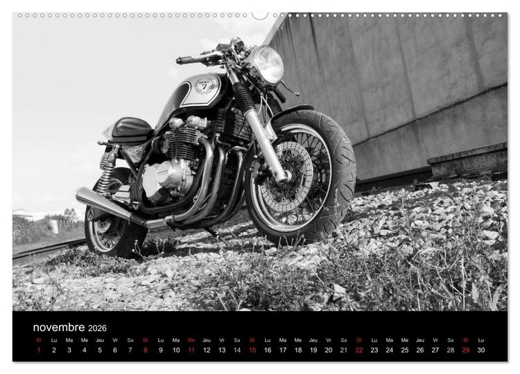 Produktbild: Une moto de caract&egrave;re (Calendrier mural 2026 DIN A2 vertical) calendrier de bureau