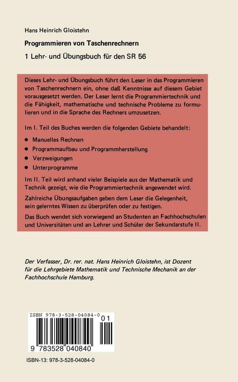 Produktbild: Programmieren von Taschenrechnern