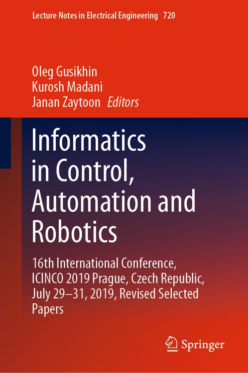 Produktbild: Informatics in Control, Automation and Robotics