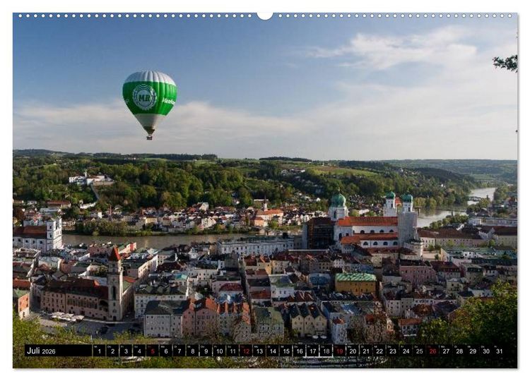 Produktbild: Pittoreskes Passau (Wandkalender 2026 DIN A2 quer), CALVENDO Monatskalender