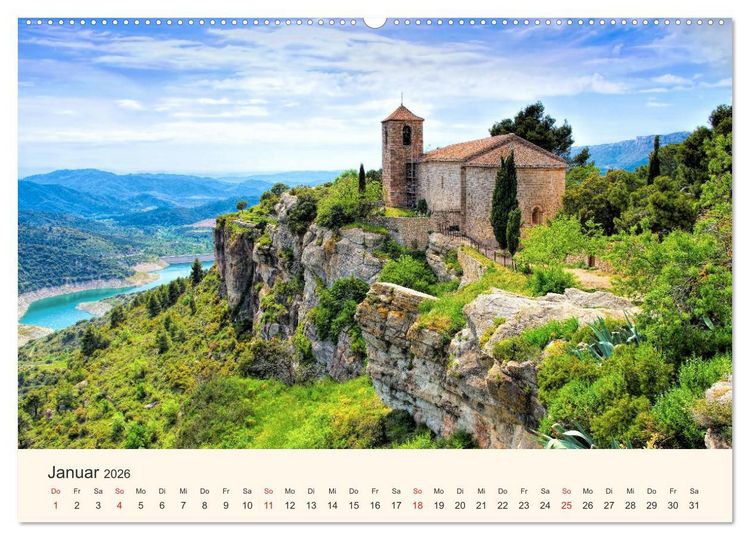 Produktbild: Costa Dorada - Die Goldene K&uuml;ste Spaniens (hochwertiger Premium Wandkalender 2026 DIN A2 quer), Kunstdruck in Hochglanz