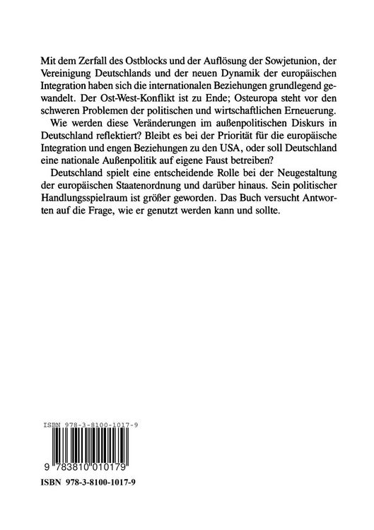 Produktbild: Neue deutsche Au&szlig;enpolitik