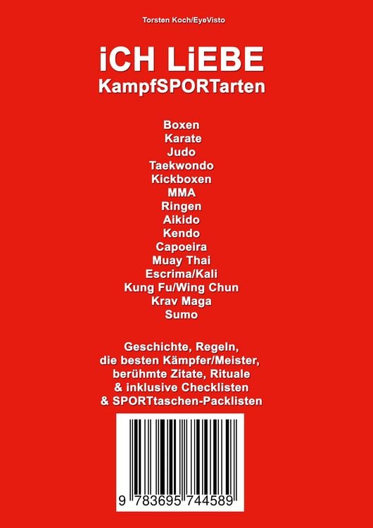 Produktbild: ICH LiEBE KampfSPORTarten