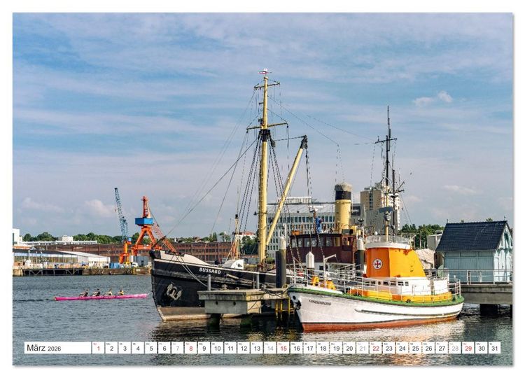Produktbild: Schleswig Holstein - Landeshauptstadt Kiel (hochwertiger Premium Wandkalender 2026 DIN A2 quer), Kunstdruck in Hochglanz