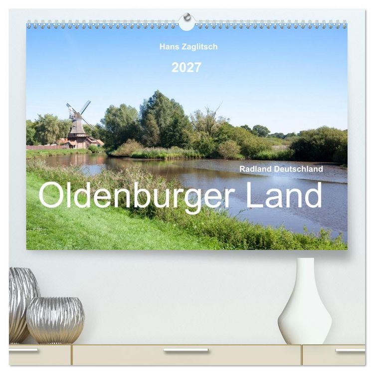 Produktbild: Radland Deutschland - Oldenburger Land (hochwertiger Premium Wandkalender 2027 DIN A2 quer), Kunstdruck in Hochglanz