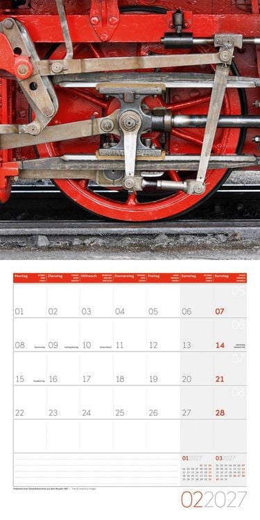 Produktbild: Lokomotiven Kalender 2027 - 30x30 - Art12