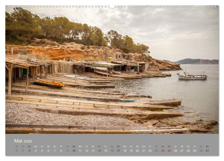 Produktbild: Ibiza - Spanien (hochwertiger Premium Wandkalender 2026 DIN A2 quer), Kunstdruck in Hochglanz