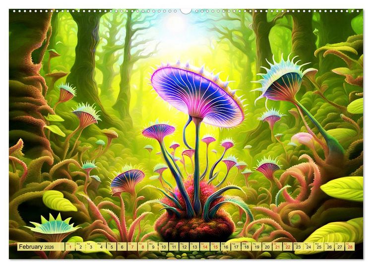 Produktbild: Intergalactic garden (Wall Calendar 2026 DIN A2 landscape), CALVENDO 12 Month Wall Calendar