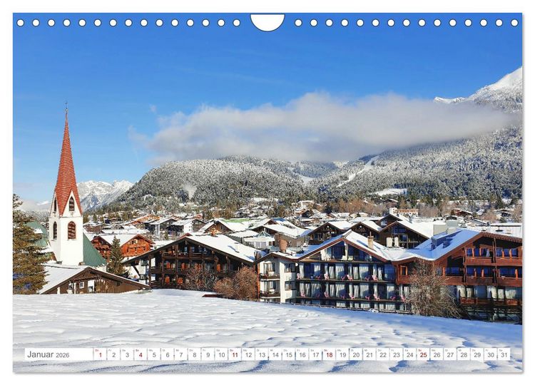 Produktbild: Malerisches Seefeld in Tirol (Wandkalender 2026 DIN A4 quer), CALVENDO Monatskalender
