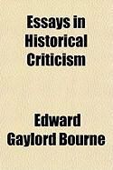 Produktbild: Essays in Historical Criticism