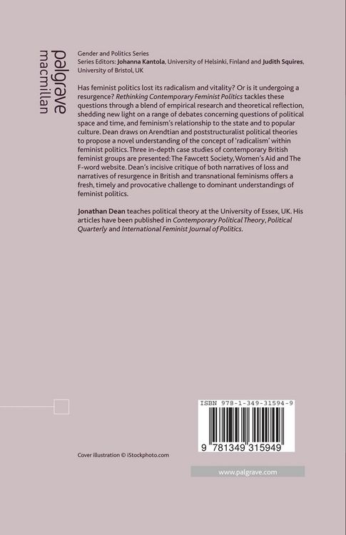 Produktbild: Rethinking Contemporary Feminist Politics