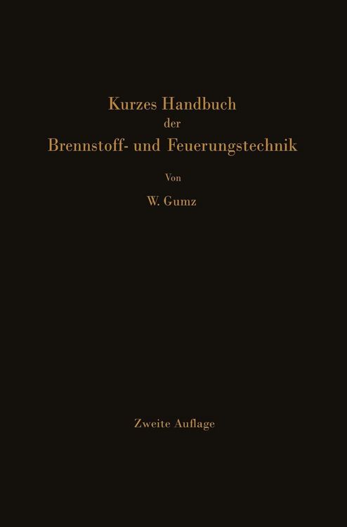 Produktbild: Kurzes Handbuch der Brennstoff- und Feuerungstechnik