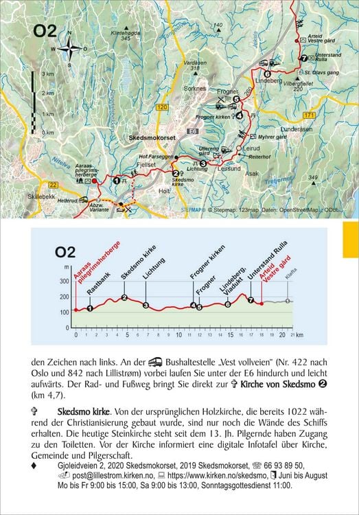 Produktbild: Norwegen: Olavsweg West- und Ostroute von Oslo nach Trondheim