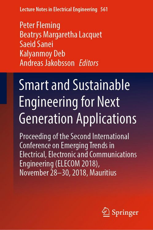 Produktbild: Smart and Sustainable Engineering for Next Generation Applications