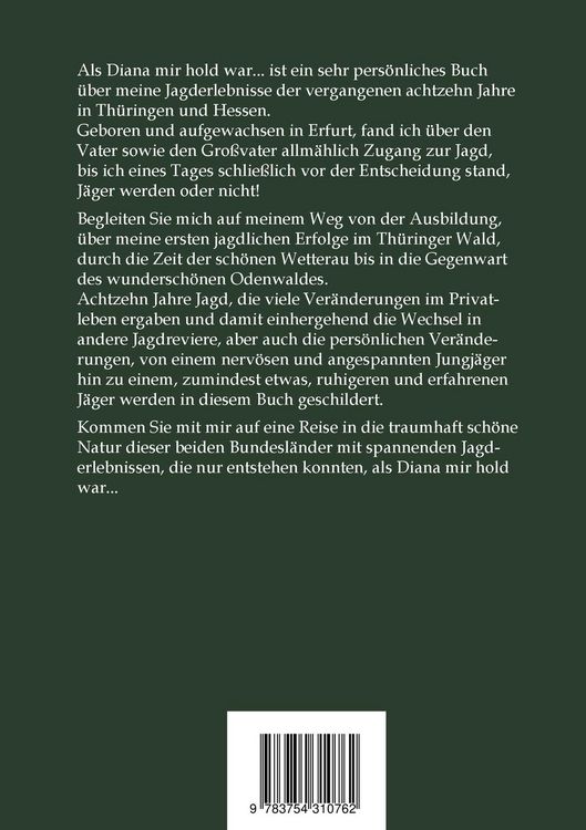 Produktbild: Als Diana mir hold war