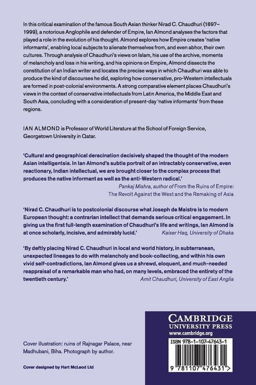 Produktbild: The Thought of Nirad C. Chaudhuri