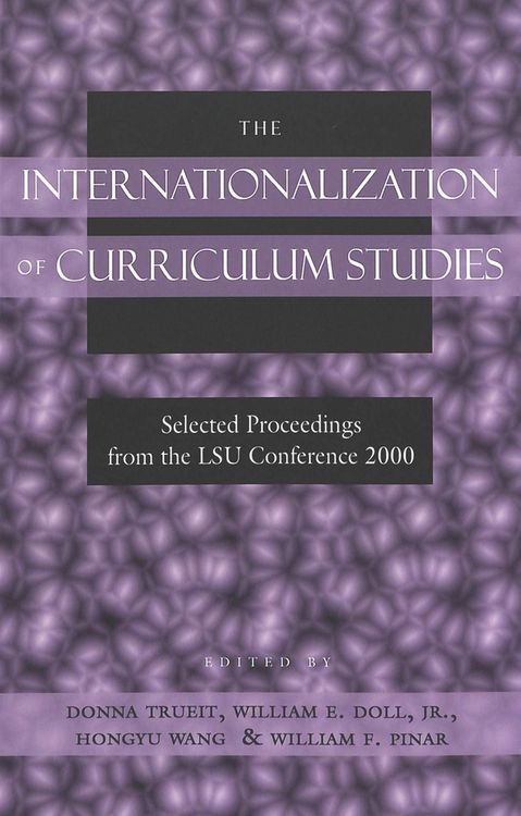 Produktbild: The Internationalization of Curriculum Studies