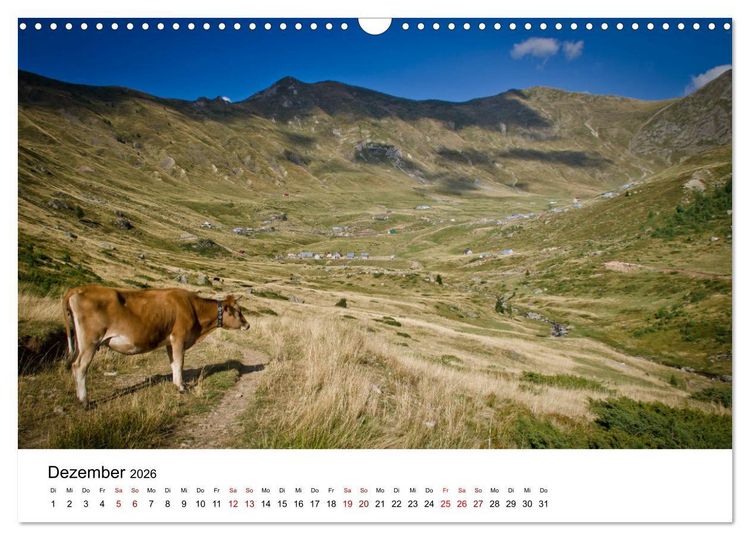 Produktbild: Verfluchtes Gebirge - Peaks of the Balkans - Wandern im Prokletije-Gebirge, Kosovo, Montenegro, Albanien (Wandkalender 2026 DIN A3 quer), CALVENDO Monatskalender