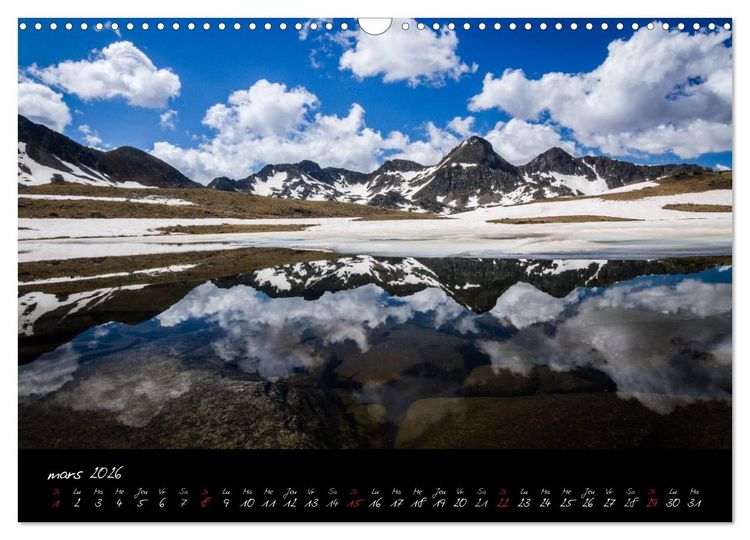 Produktbild: Miroirs des Pyr&eacute;n&eacute;es Catalanes (Calendrier mural 2026 DIN A3 vertical), CALVENDO calendrier mensuel