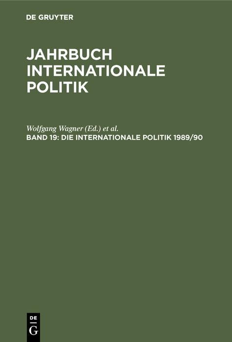 Produktbild: Die Internationale Politik 1989/90